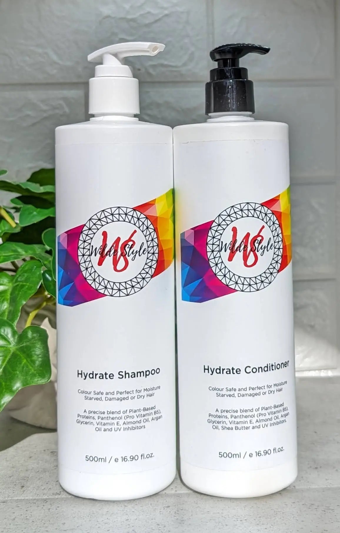 Hydrate Shampoo and Conditioner Combo 500ml Wilde Style Products