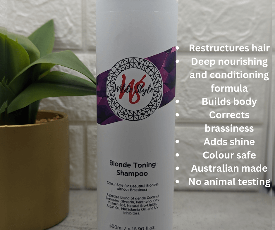 Blonde Toning Shampoo 500ml Wilde Style Products